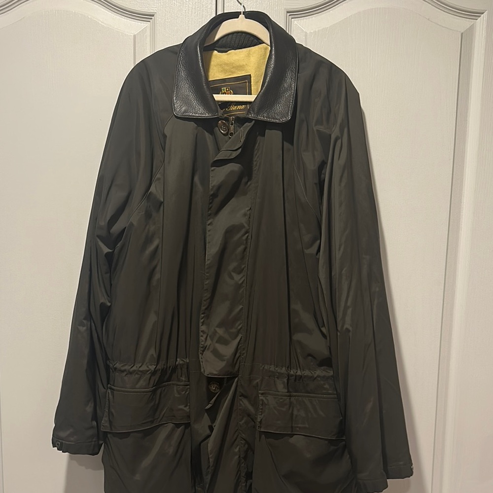Loro Piana Green Weather-Resistant Raincoat